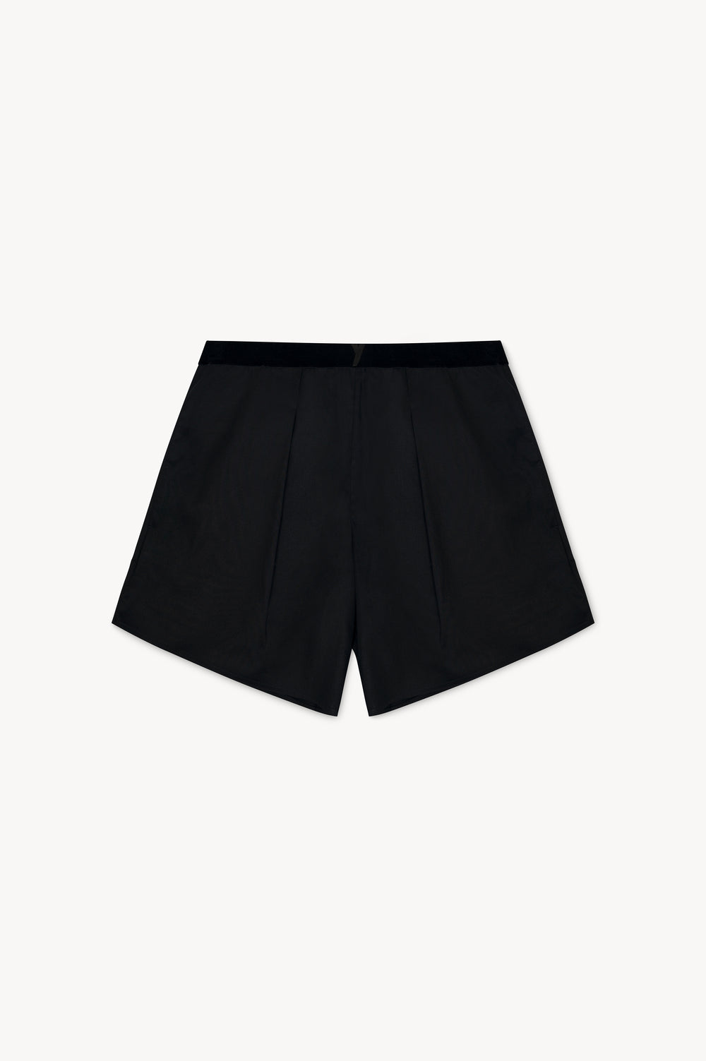 Shorts in Organic Cotton Satin Poplin